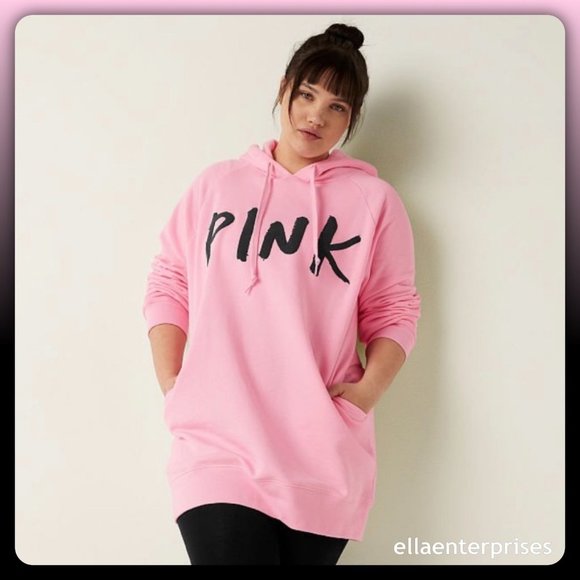 victoria secret pink hoodie dress Buy PINK x LoveShackFancy Oversized Hoodie, Pink Lollipop Wash - Order Hoodies & Sweatshirts online